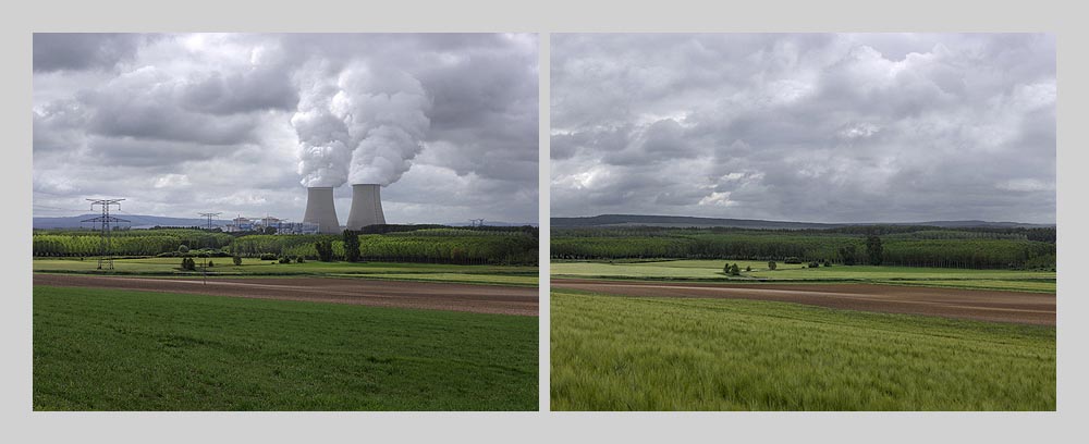 Nuclear power plant - Nogent sur Seine - France > diptych 47 x 128 inch > © 2016